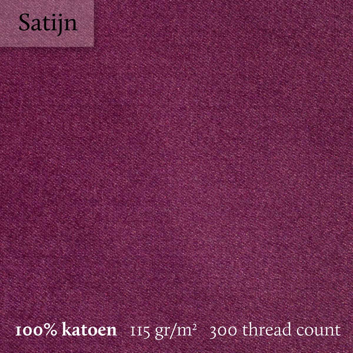 Dommelin Kussensloop Satijn 300TC Aubergine 60 x 70 cm
