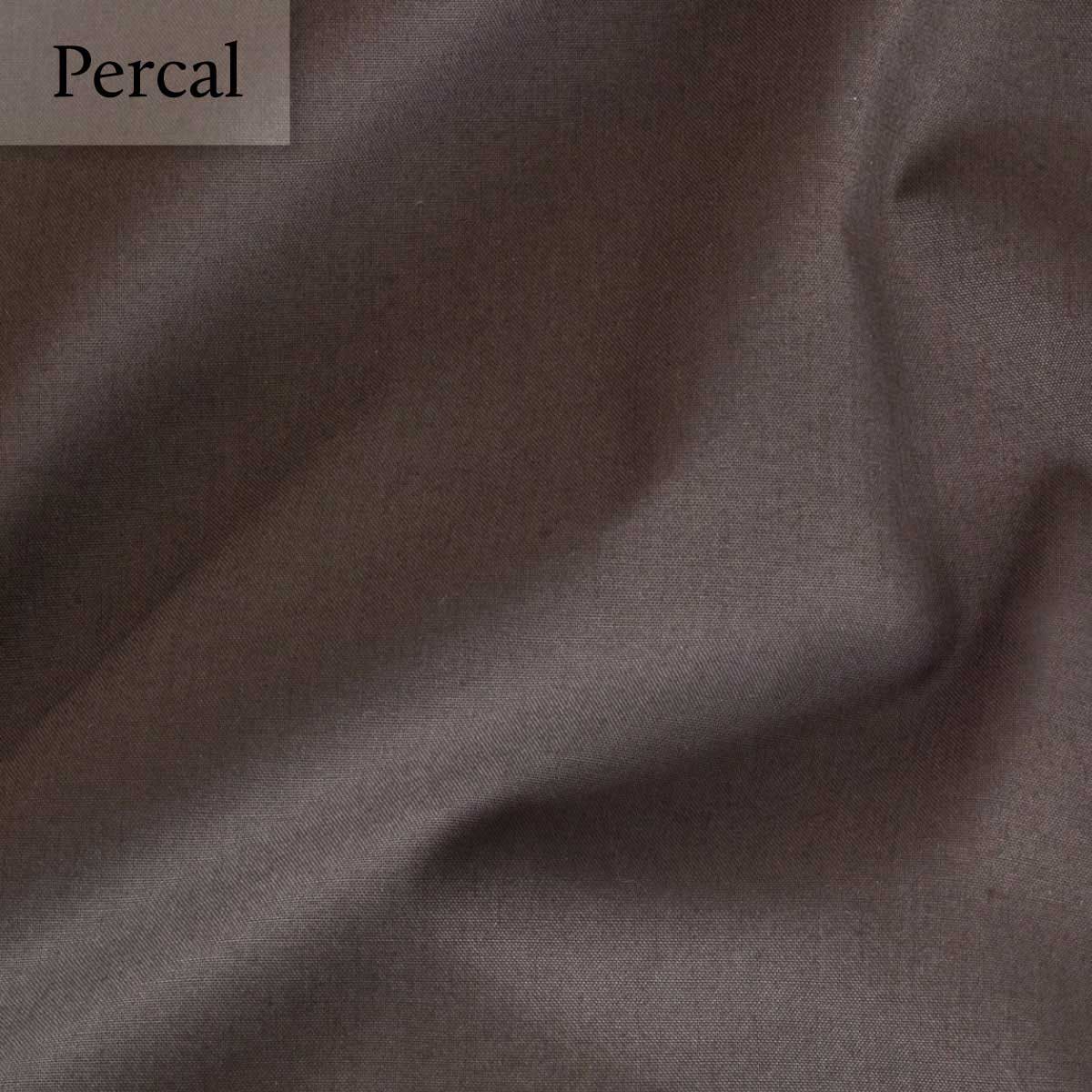 Dommelin Dubbel Split Hoeslaken Percal 200TC Bruin 180 x 220 cm | split 70 cm