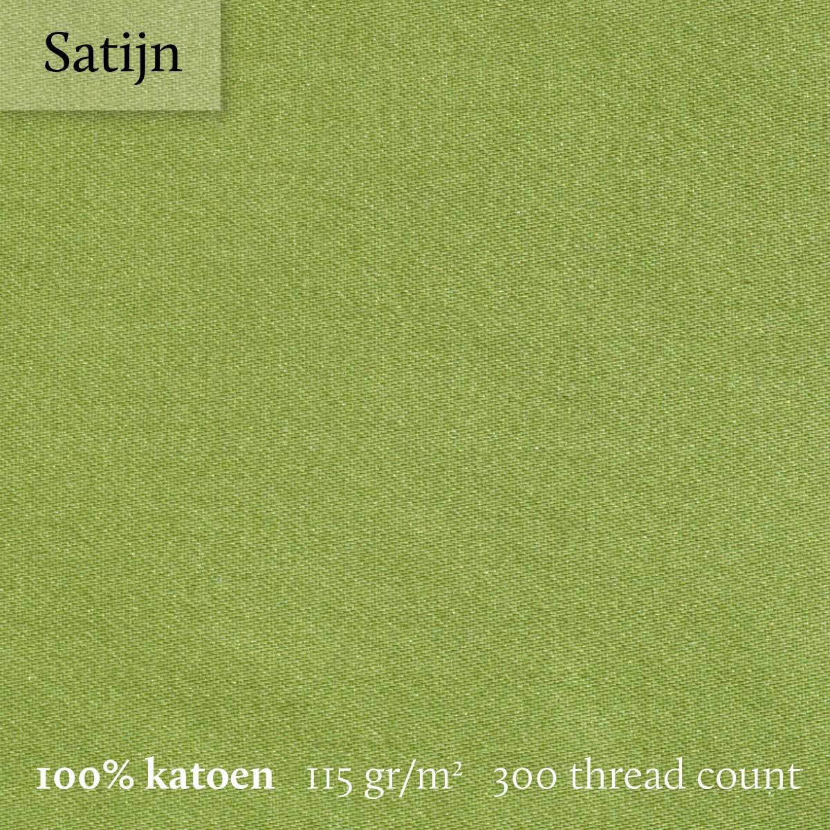 Dommelin Topper Hoeslaken 5-9 cm Satijn 300TC Groen