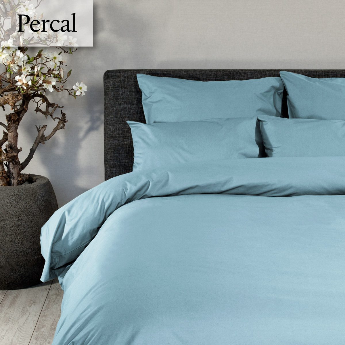 Dommelin Dekbedovertrek Percal 200TC Pastelblauw
