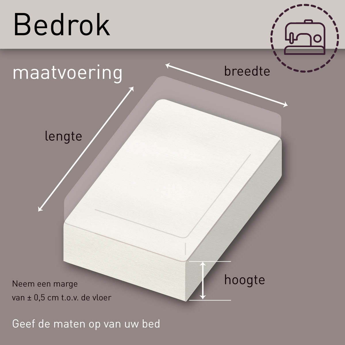 Dommelin Percal Bedrok op maat