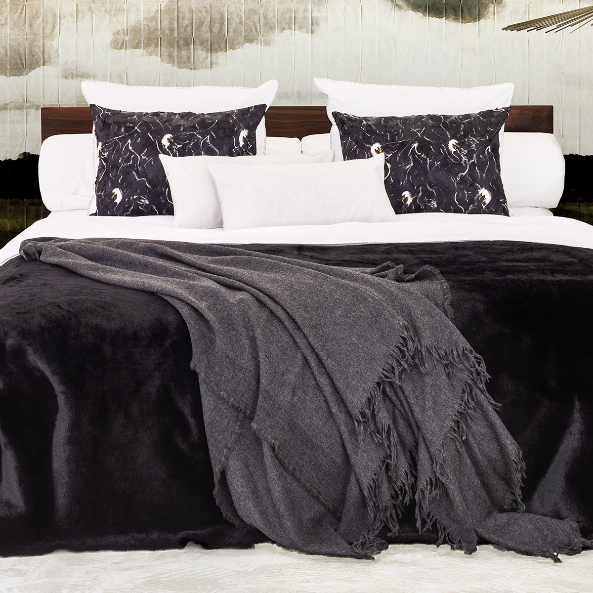 Mrs.Me Dekbedovertrek Feston White Percale 400TC 240 x 220 cm
