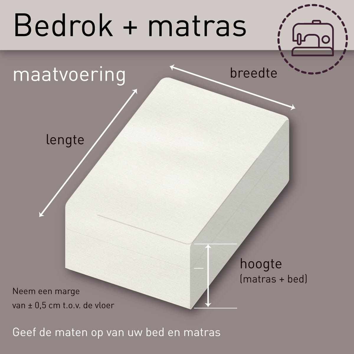 Dommelin Percal Bedrok op maat