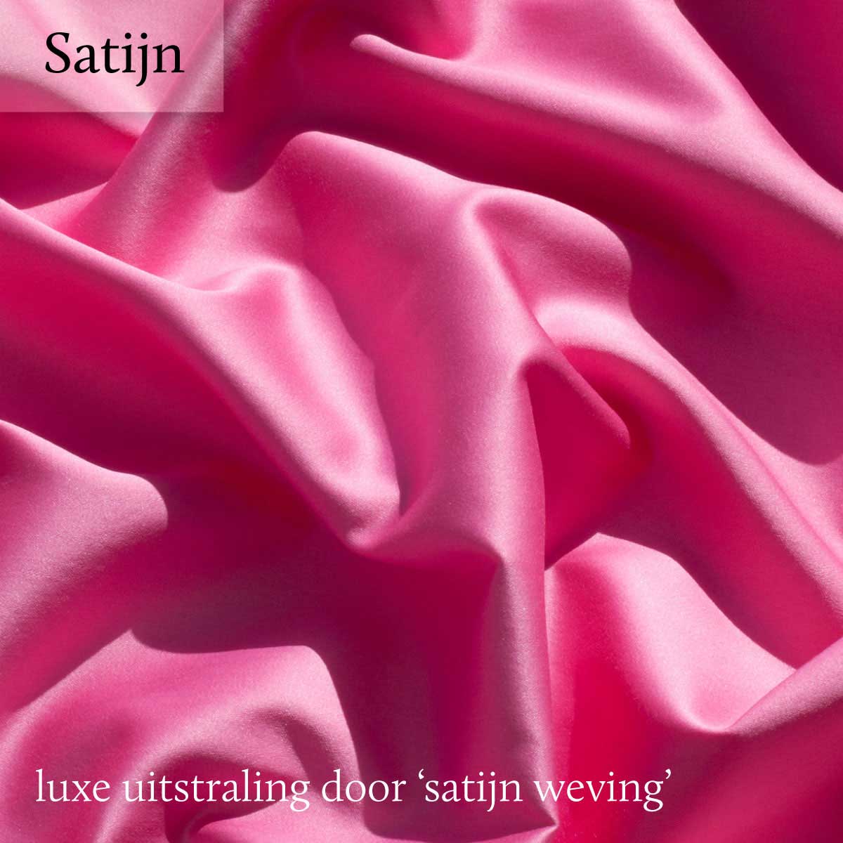 Dommelin Topper Hoeslaken 5-9 cm Satijn 300TC Fuchsia