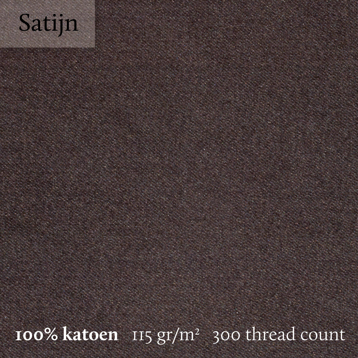 Dommelin Laken Satijn 300TC Bruin 160 x 270 cm