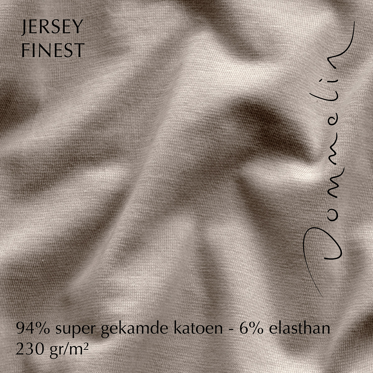 Dommelin Hoeslaken Jersey Finest Linnen 90 x 200 cm