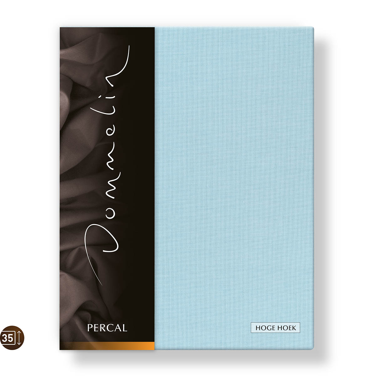 Dommelin Hoeslaken Hoge Hoek Percal 200TC Pastelblauw