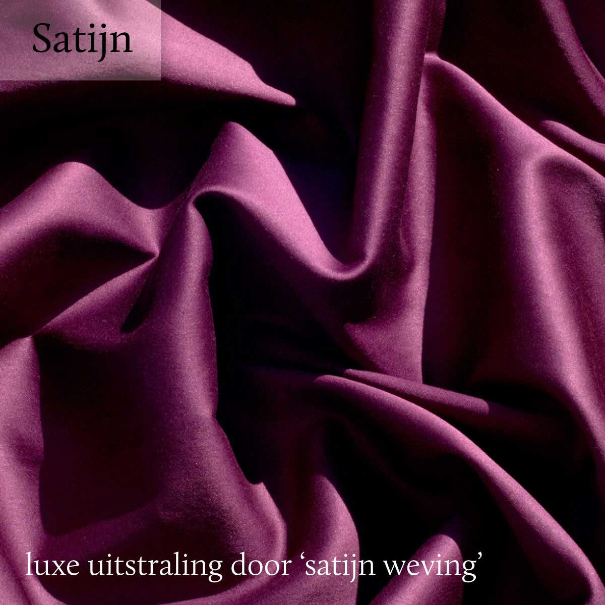 Dommelin Kussensloop Satijn 300TC Aubergine 60 x 70 cm