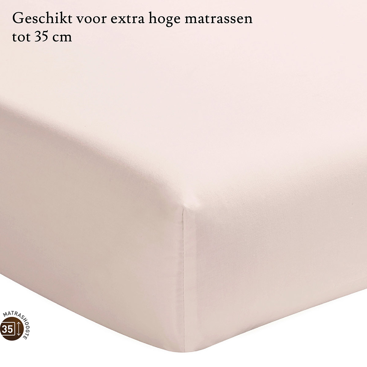 Essix Hoeslaken Hoge Hoek Percal Lingerie 140 x 190 cm H40