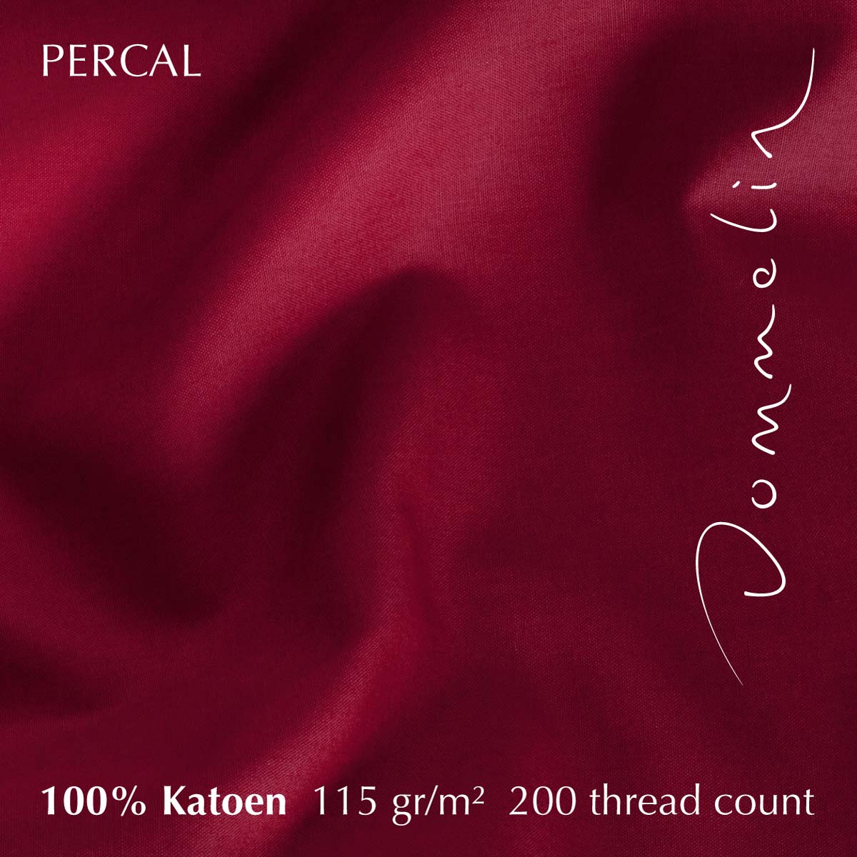 Dommelin Laken Percal 200TC Rosso 160 x 270 cm
