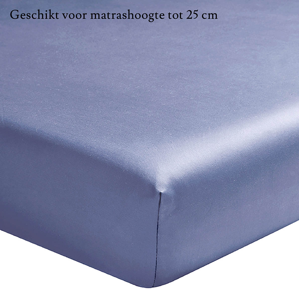 Essix Hoeslaken Percal Céleste 90 x 190 cm