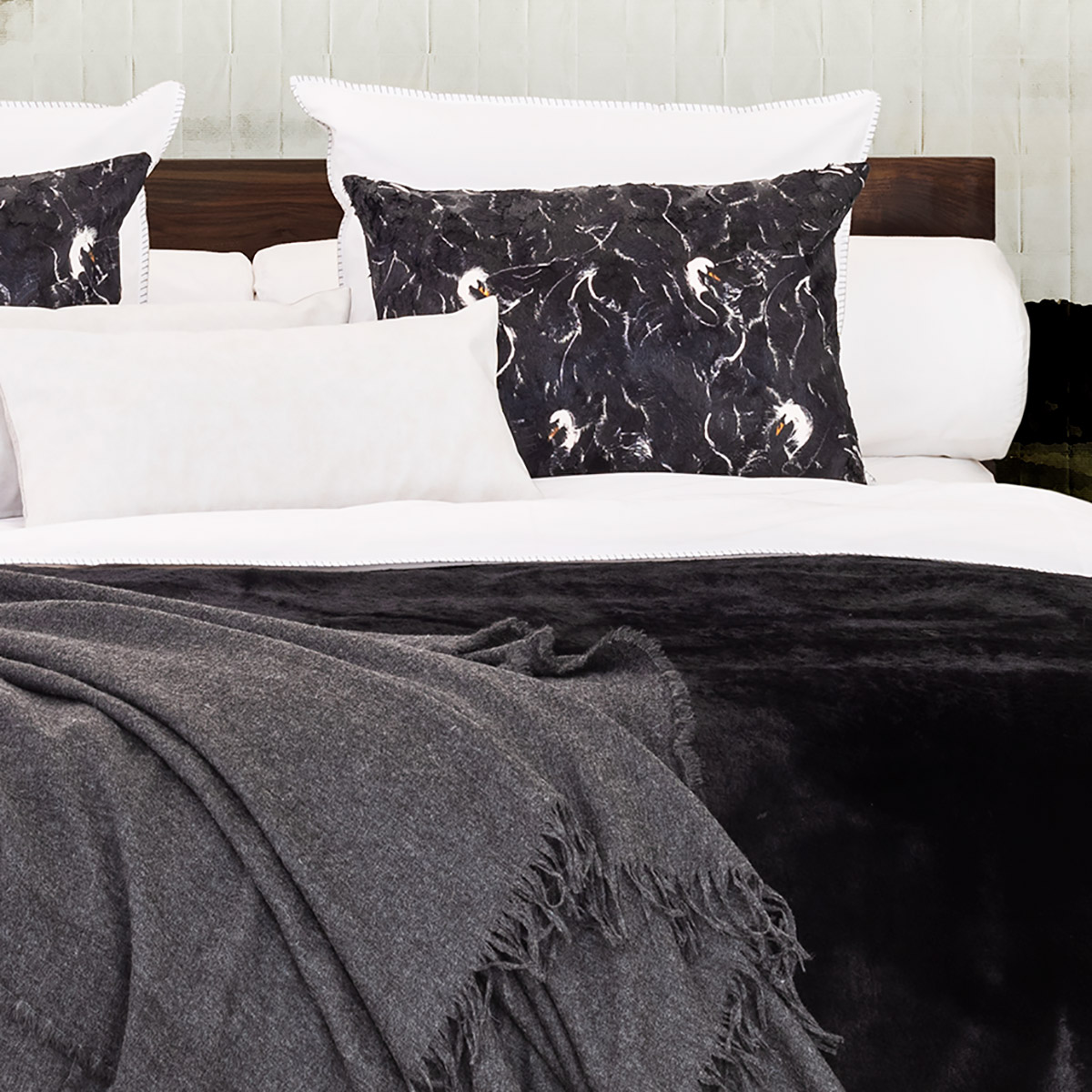Mrs.Me Dekbedovertrek Feston White Percale 400TC 240 x 220 cm