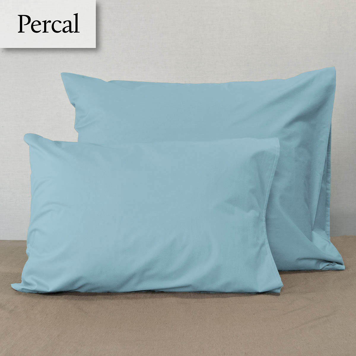 Dommelin Kussensloop Percal 200TC Pastelblauw 45 x 65 cm